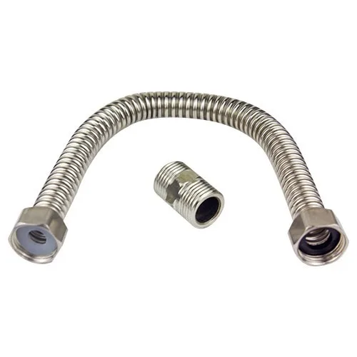 ENGATE INOX FLEXIVEL 40CM NIPLE 201 P/ AGUA QUENTE / FRIA - FLUIDA