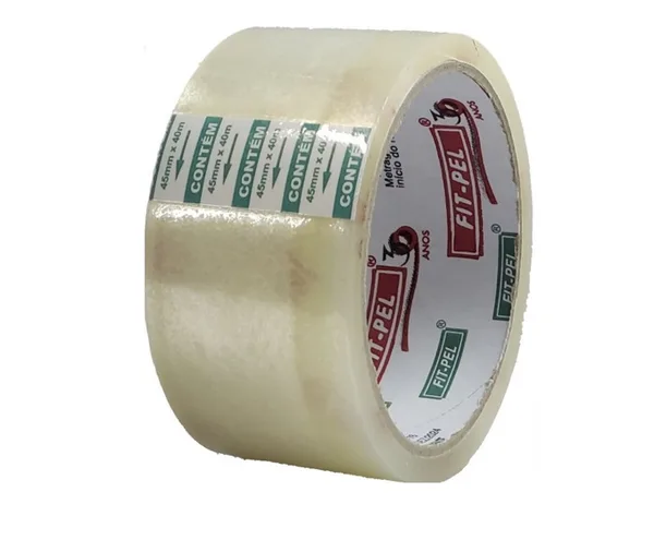 FITA EMPACOTAMENTO 45MM X 40M TRANSPARENTE - FITPEL