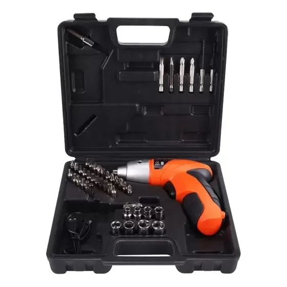 PARAFUSADEIRA FURADEIRA S/ FIO RECARREGAVEL C/ MALETA 49 PC - EXBOM