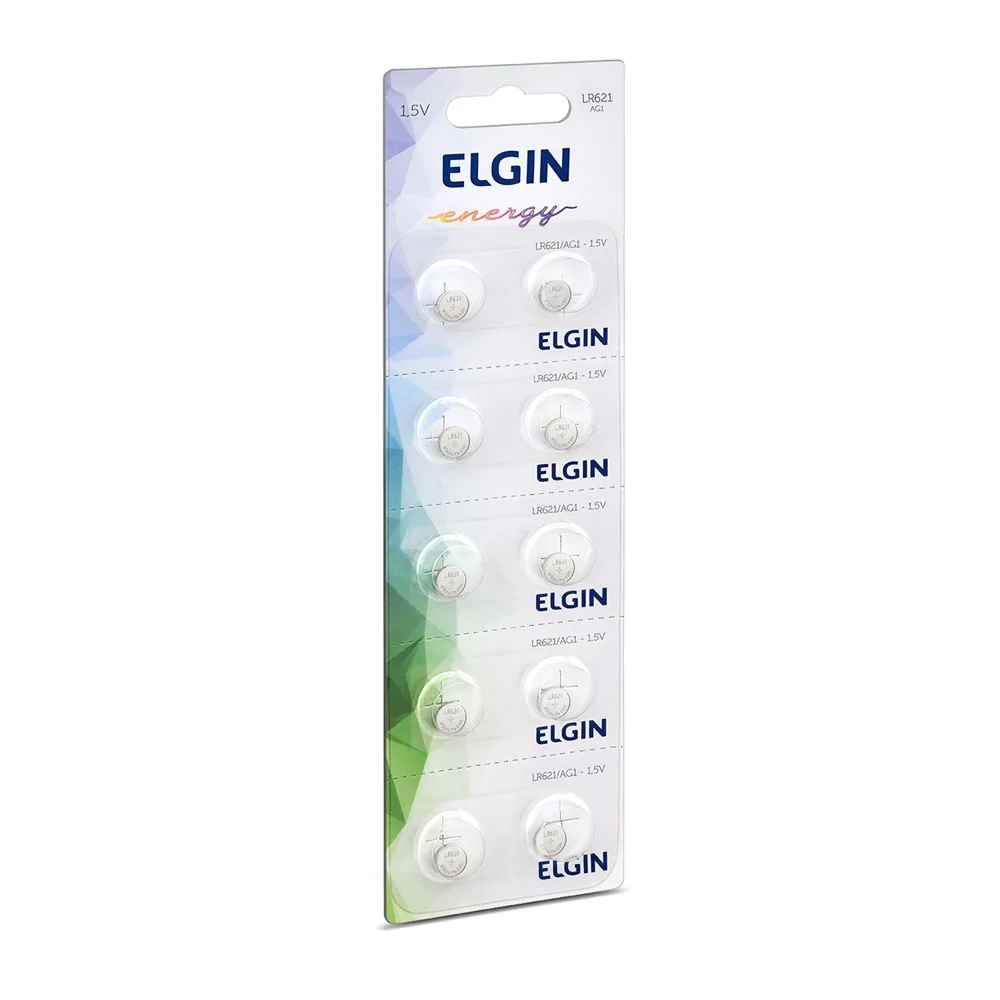 PILHA BATERIA LR621 (CARTELA C/ 10 PC) - ELGIN