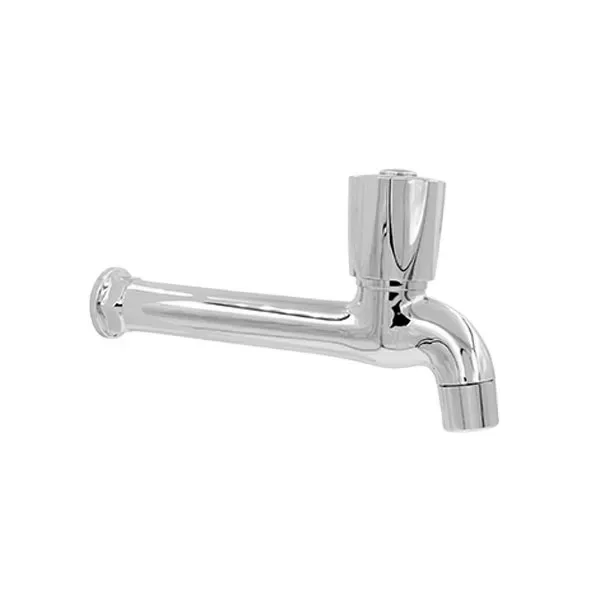 TORNEIRA ABS CROMADA PAREDE FIXA LONGA C/ AREJADOR C25 - ULTRA METAIS