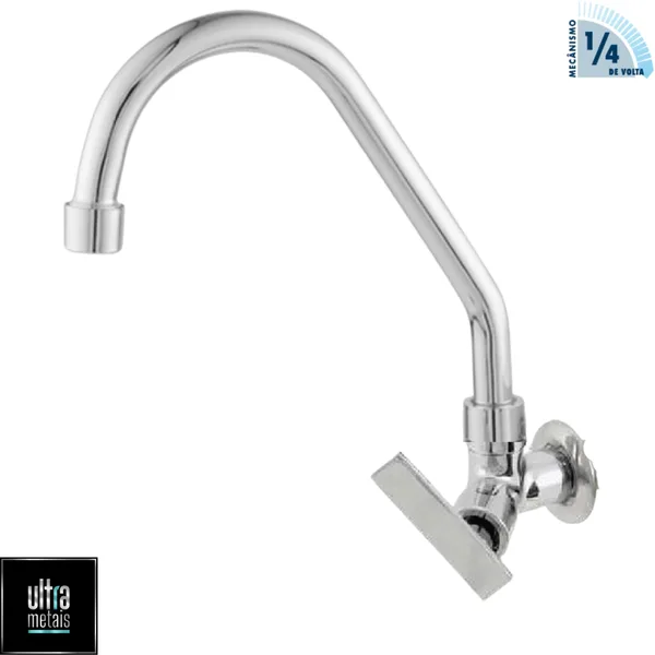 TORNEIRA METAL 1167 COZINHA PAREDE 5/8 BICA MOVEL C29 1/4 V - ULTRA METAIS