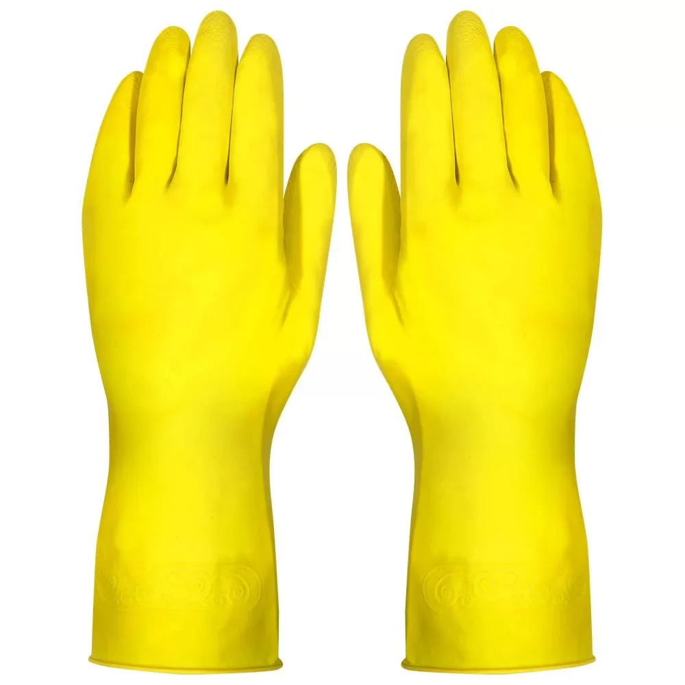 LUVA LATEX AMARELA T. 9 (G) - PLASTCOR