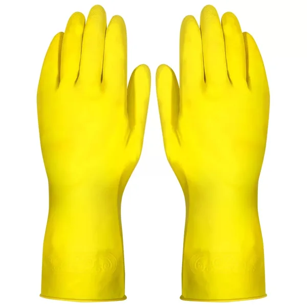 LUVA LATEX AMARELA T. 9 (G) - PLASTCOR