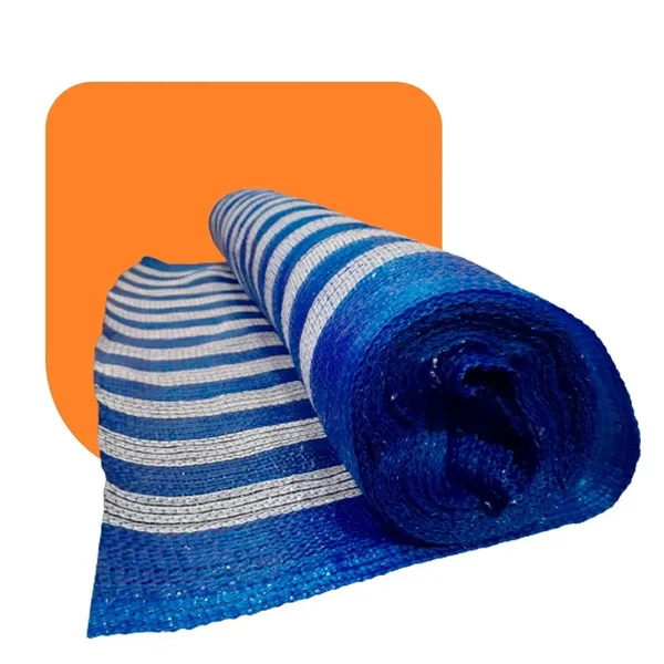 TELA TAPUME AZUL / BRANCO 1,20M X 50M - TECNYL