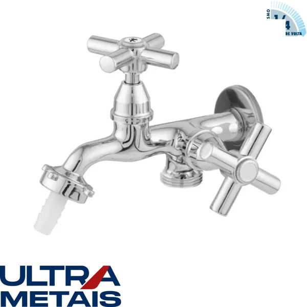 TORNEIRA METAL 1428 TANQUE/MAQUINA MVS CROMADO C31 - ULTRA METAIS