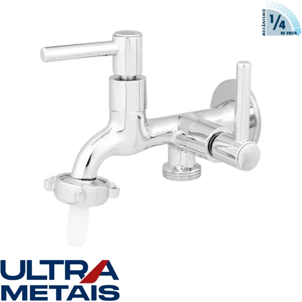 TORNEIRA METAL 1428 TANQUE/MAQUINA MVS CROMADO C72 - ULTRA METAIS