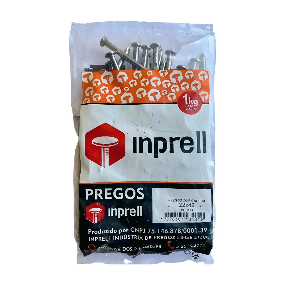 PREGO C/ CABEÇA 1KG 22X42 - INPRELL
