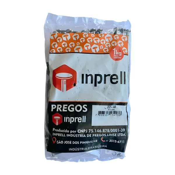PREGO C/ CABEÇA 1KG 22X48 - INPRELL