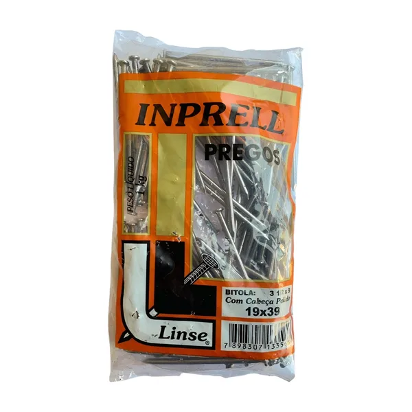 PREGO C/ CABEÇA 1KG 19X39 - INPRELL