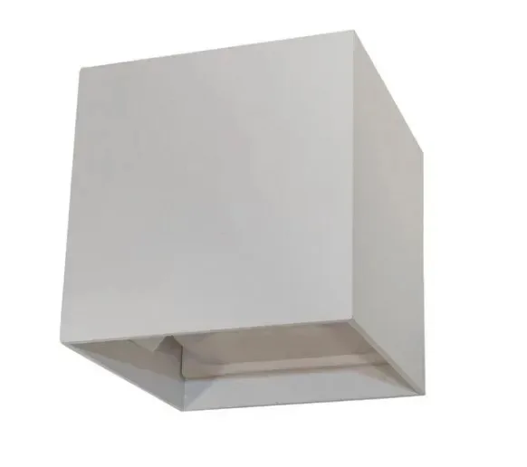 ARANDELA DE PAREDE BRANCA LED 6W CUBO IP45
