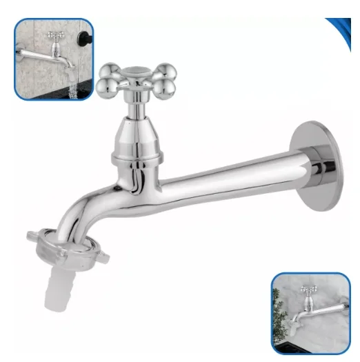 TORNEIRA METAL PIA 1158 C/ BICO C33 1/4 V - ULTRA METAIS