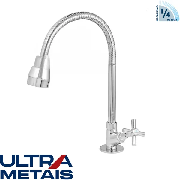 TORNEIRA GOURMET CROMADA COZ. BANCADA 3/4 C31 1/4 V - ULTRA METAIS