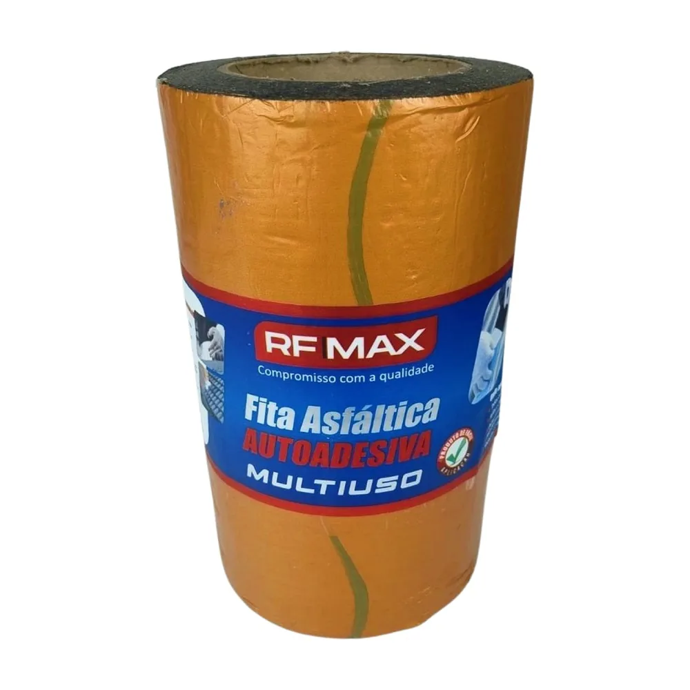 FITA ASFALTICA ADESIVA MULTIUSO 10M X 20CM TERRACOTA - RF MAX
