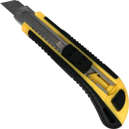 ESTILETE EMBORRACHADO 18MM C/ 5 LAMINAS PROFISSIONAL - MIRAC