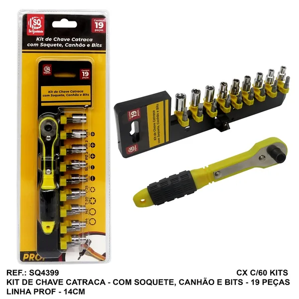 KIT CHAVE CATRACA C/19 PC - SQ