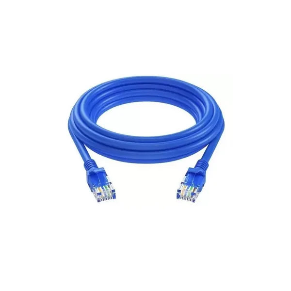 CABO DE REDE CAT5E COM PLUG 20M AZUL - TECHNA