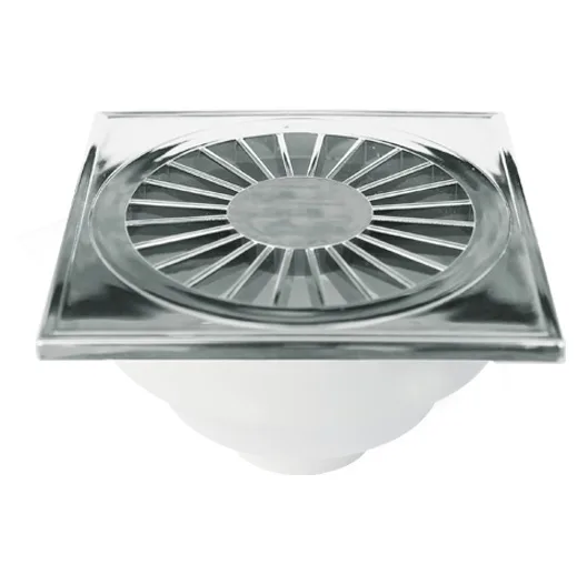 RALO QUADRADO SIFONADO CROMADO 100MM - PLASTILIT