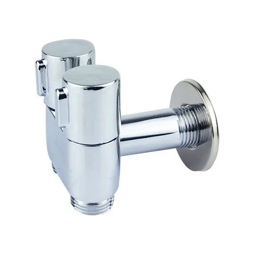REGISTRO DUPLO P/ DUCHA HIGIENICA TELESCOPIO REDONDA CROMADA -