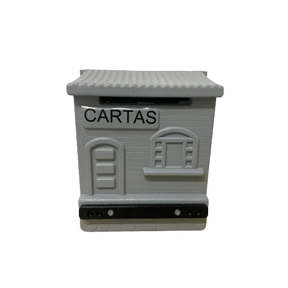CAIXA CORREIO COLONIAL CINZA PLASTICA - LUBIAN