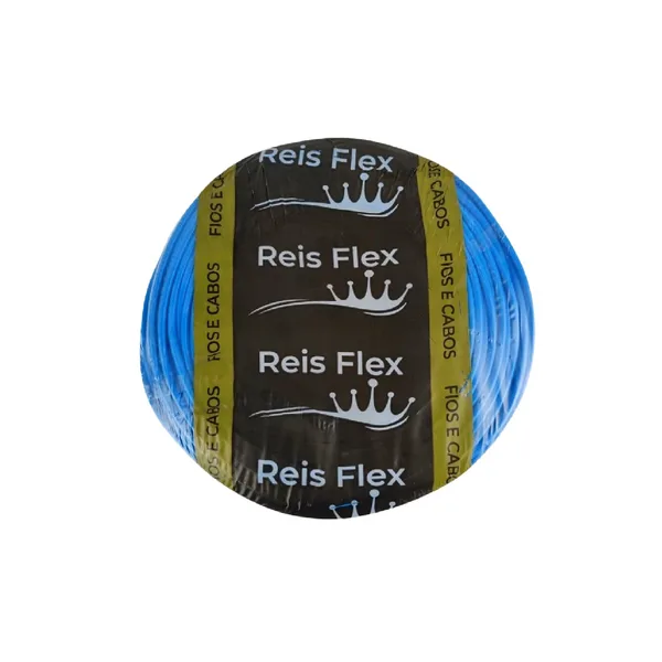 CABO FLEXIVEL ROLO C/ 100M 4,0MM - REI FLEX Azul