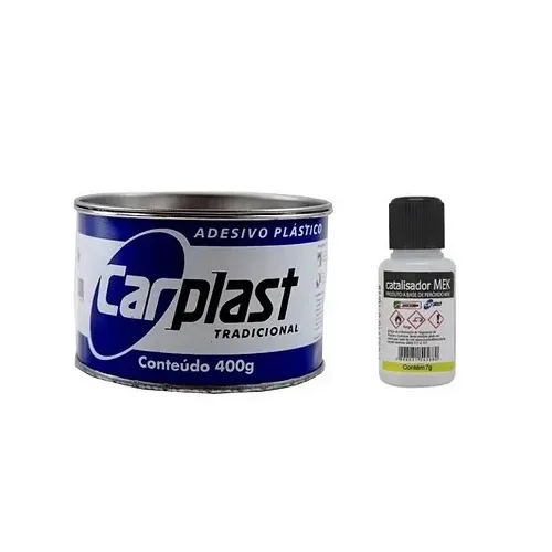 MASSA PLASTICA PRETO 400G - CARPLAST