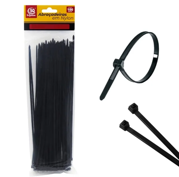 ABRAC NYLON PR 7.2MM X 400MM C/ 100 UN - SQ