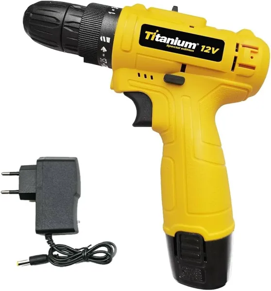 PARAFUSADEIRA SPECIAL EDITION AMARELA 1,2AH 12V T12 - TITANIUM