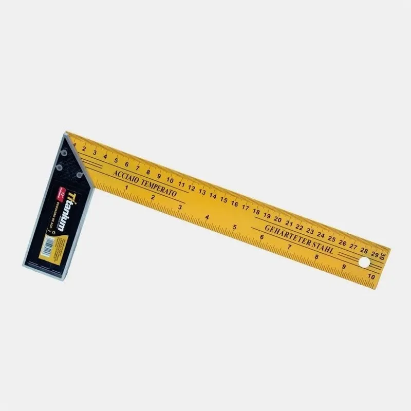 ESQUADRO C/ CABO ALUMINIO 12" - TITANIUM