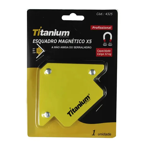 ESQUADRO MAGNETICO 12KG - TITANIUM