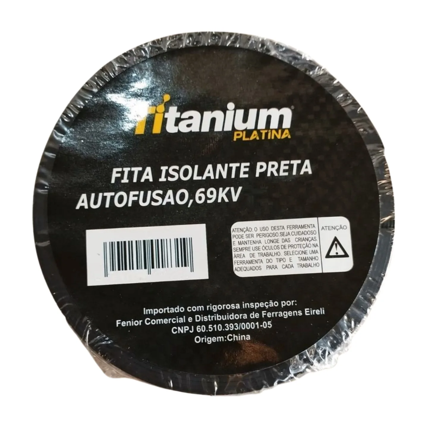 FITA ISOLANTE 19MM X 10M PRETA AUTOFUSAO - TITANIUM