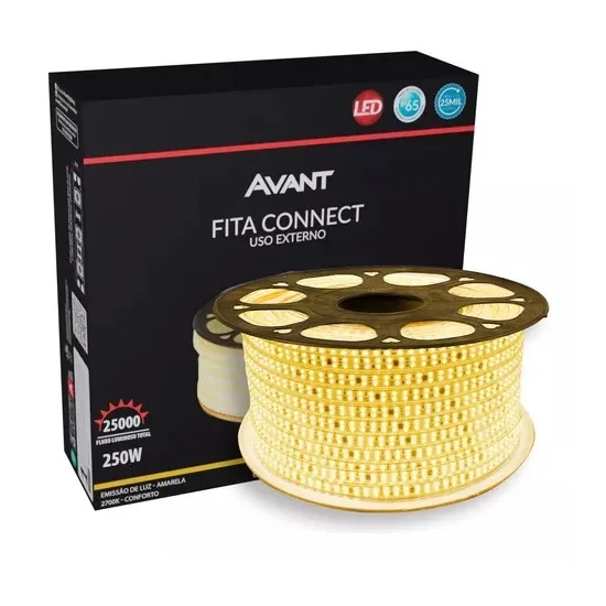 FITA LED EXTERIOR CONNECT IP65 5WM 50M AM2700K 220VCA