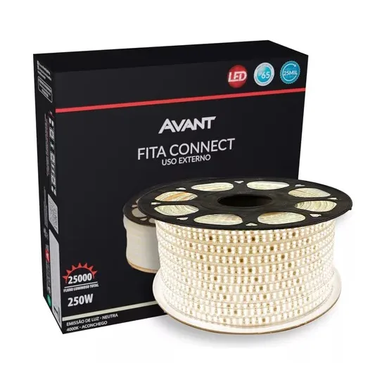 FITA LED EXTERIOR CONNECT IP65 5WM 50M NE4000K 220VCA