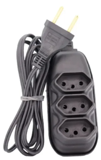 EXTENSAO CABO PARALELO 2 X 0,75MM 2M - PLUG EXTENSOR