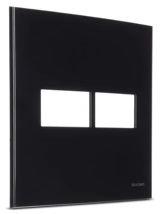 PEE UNA MAX BLACK PLACA 4X4 C/ 2 POSTO RETANGULAR PRETO