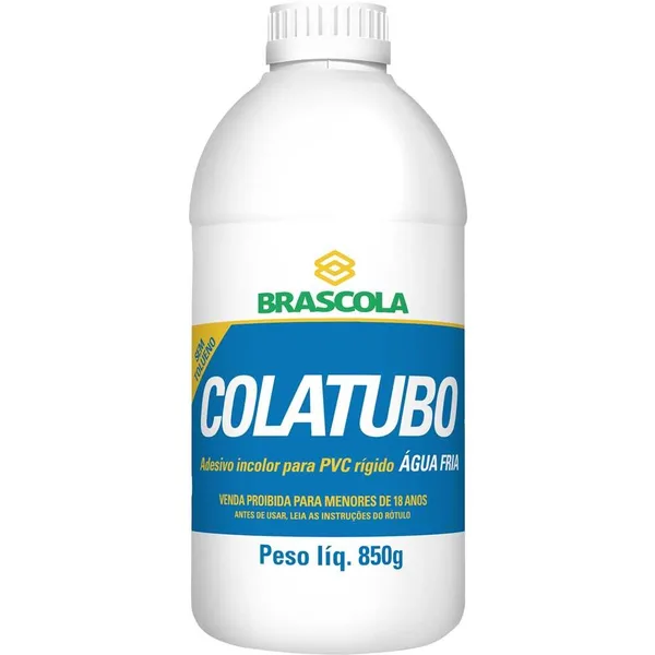 ADESIVO COLA PVC FRASCO 850 G - BRASCOLA