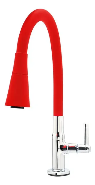 TORNEIRA GOURMET CONE VERMELHA COZ. BANCADA 5/8 C72 1/4 V - ULTRA METAIS