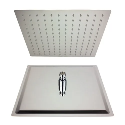 DUCHA QUADRADA INOX 30 X 30CM ACO 304 S/ BRAÇO - ULTRA METAIS