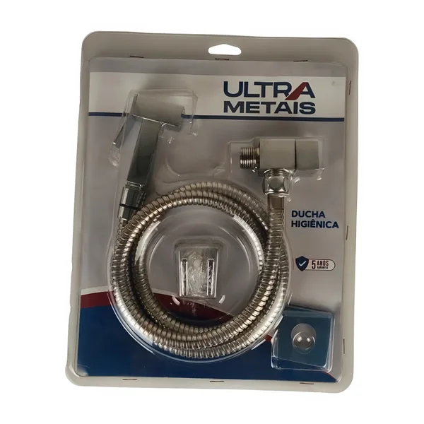 KIT COMPLETO DUCHA HIGIENICA LUXO CROMADA - ULTRA METAIS