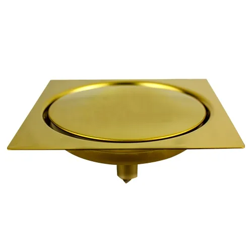 RALO CLICK INOX QUADRADO 9,40CM DOURADO - ULTRA METAIS