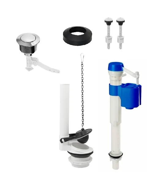 KIT MECANISMO COMPLETO P/ CX. ACOPLADA C/ ACIONADOR - ULTRA METAIS