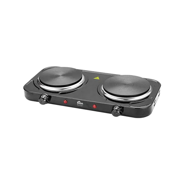 FOGAO ELETRICO 2 BOCAS PRETO 220V 2000W FG-101 - KIAN