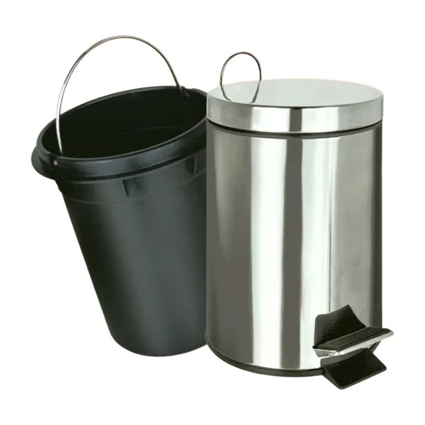 LIXEIRA DE ACO INOX 12L C/ PEDAL - RAYCO