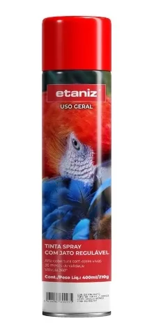 TINTA SPRAY ETANIZ U.G 400ML - VERMELHO FOSCO