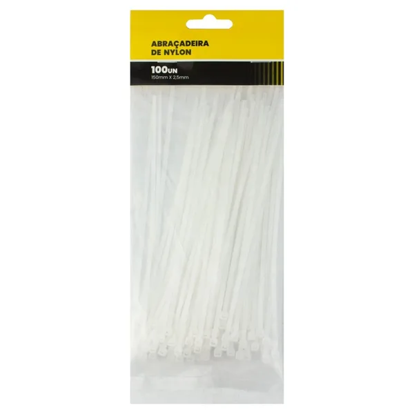 ABRAC NYLON BR 2.5MM X 150MM C/ 100 UN - RF MAX