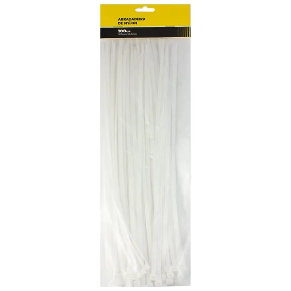 ABRAC NYLON BR 4.8MM X 300MM C/ 100 UN - RF MAX
