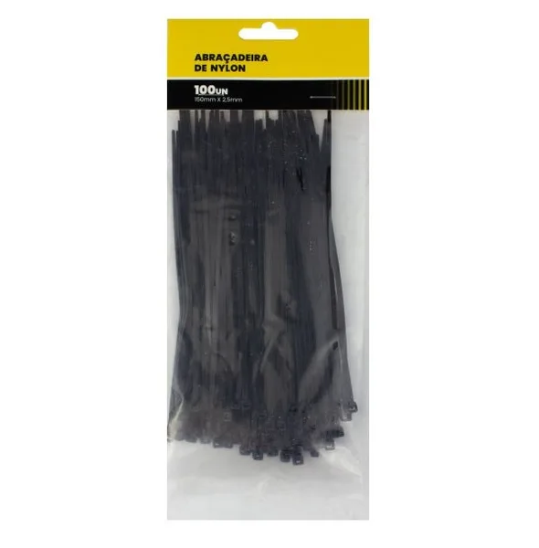 ABRAC NYLON PR 2.5MM X 150MM C/ 100 UN - RF MAX