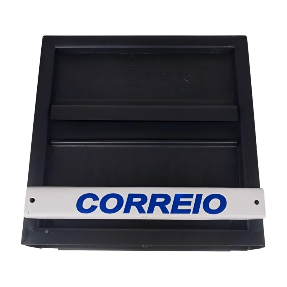 CAIXA CORREIO HORIZONTAL PRETA -
