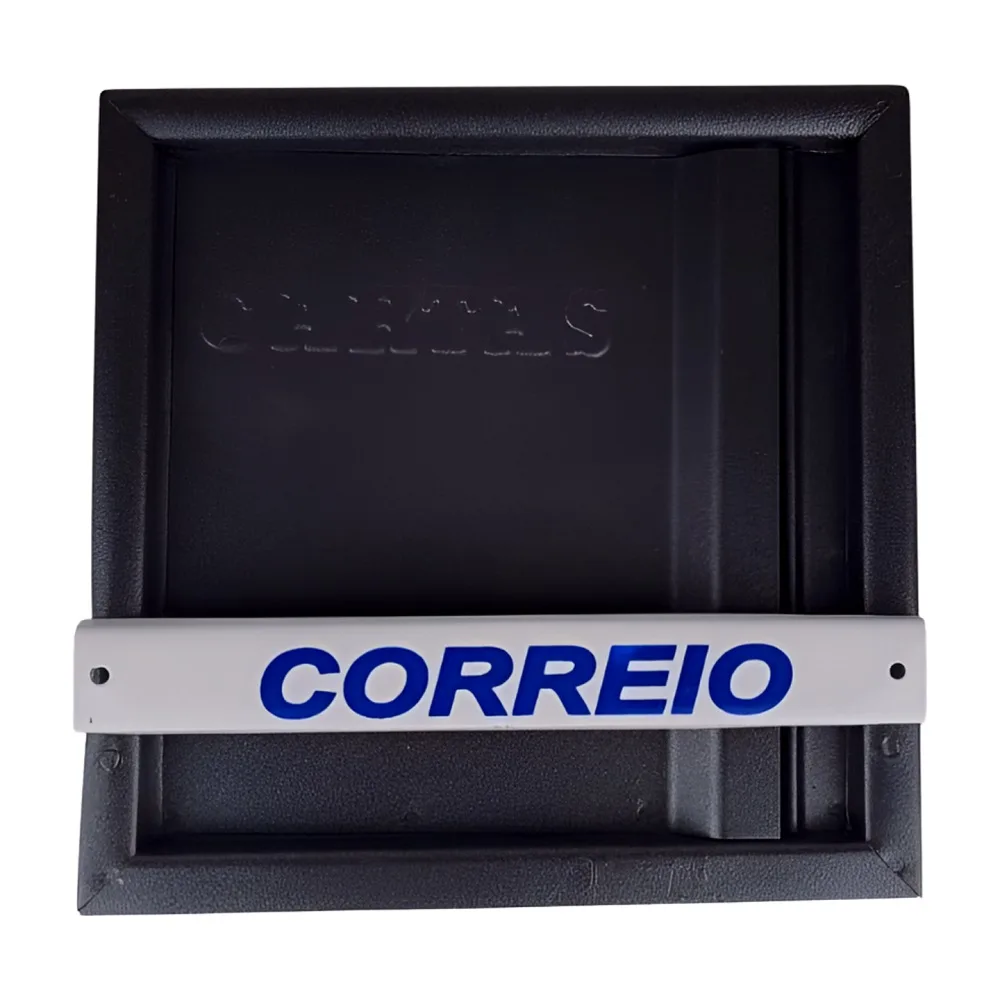 CAIXA CORREIO VERTICAL PRETA -