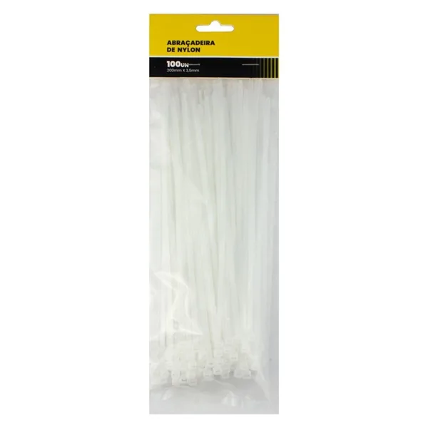 ABRAC NYLON BR 3.5MM X 250MM C/ 100 UN - RF MAX